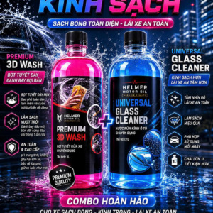COMBO KÍNH SẠCH (Bọt tuyết + Nước Rửa Kính)